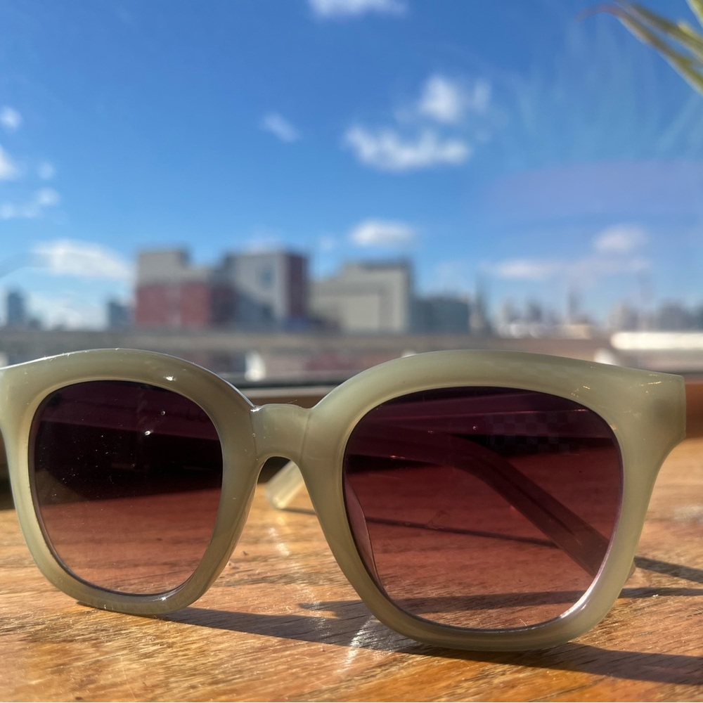Trendy Green Square Sunglasses